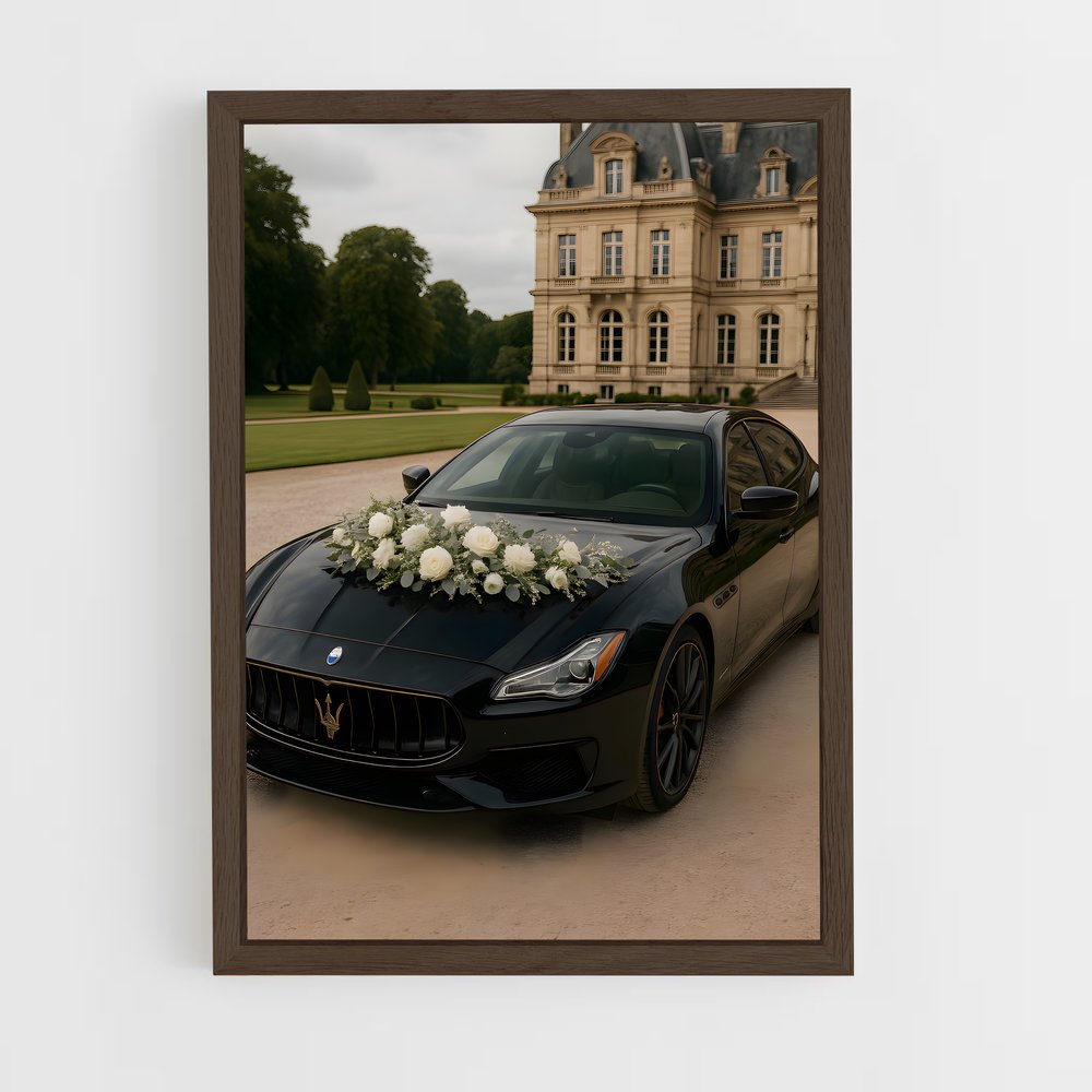 Poster Quattroporte Noir – affiche Maserati (vue 5)